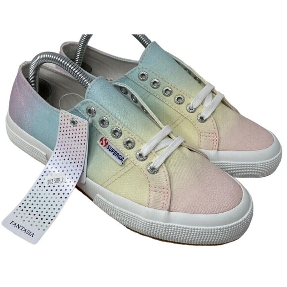 SUPERGA 2750 Rainbow Sneakers Shoes Women's 39.5 EU 8.5 US NEW NIB - Picture 1 of 9